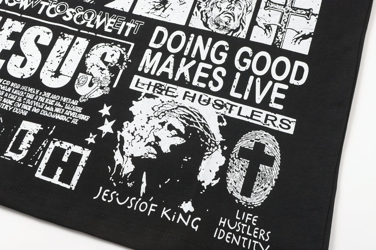 Life Hustlere Jesus Is King Graphic Short-Sleeve T-Shirt