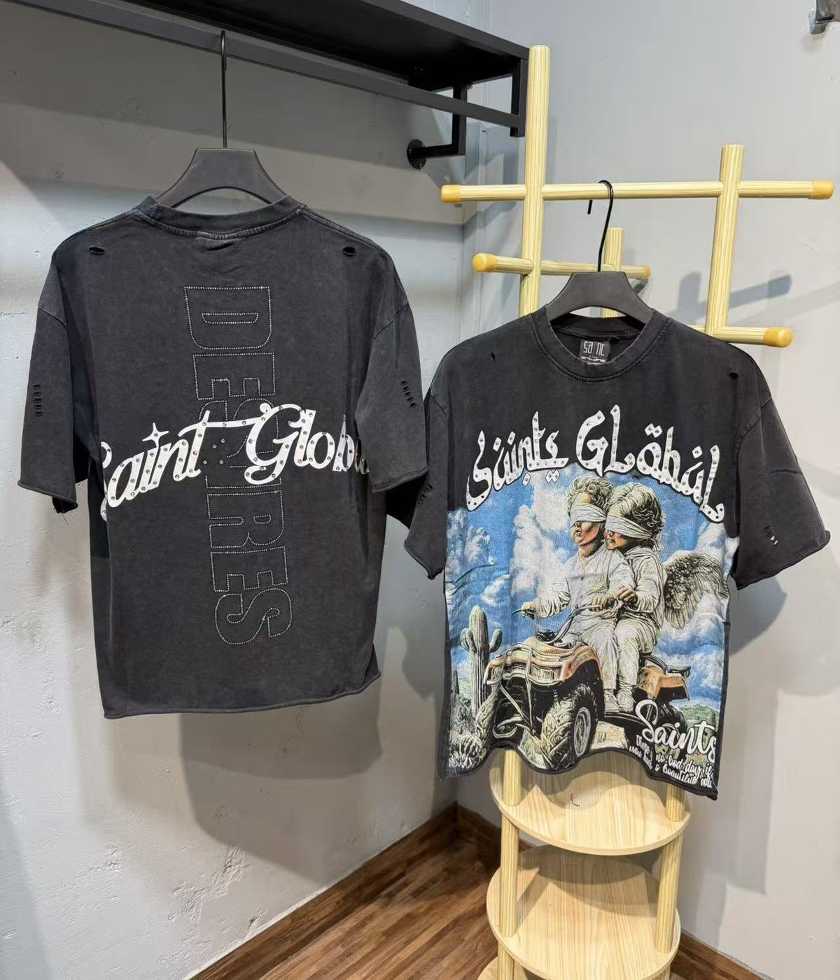 SAINT Desires Angel ATV Graphic T-Shirt