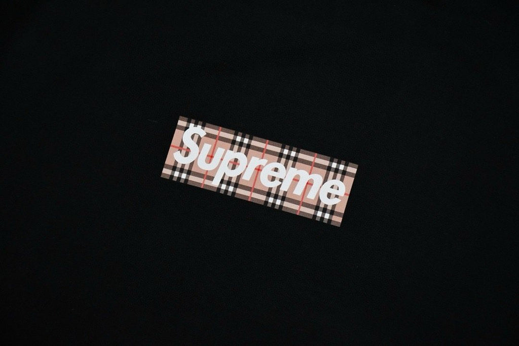 Supreme Plaid Box-Logo Graphic T-Shirt