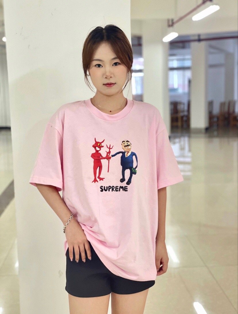 Supreme Business Devil Graphic T-Shirt