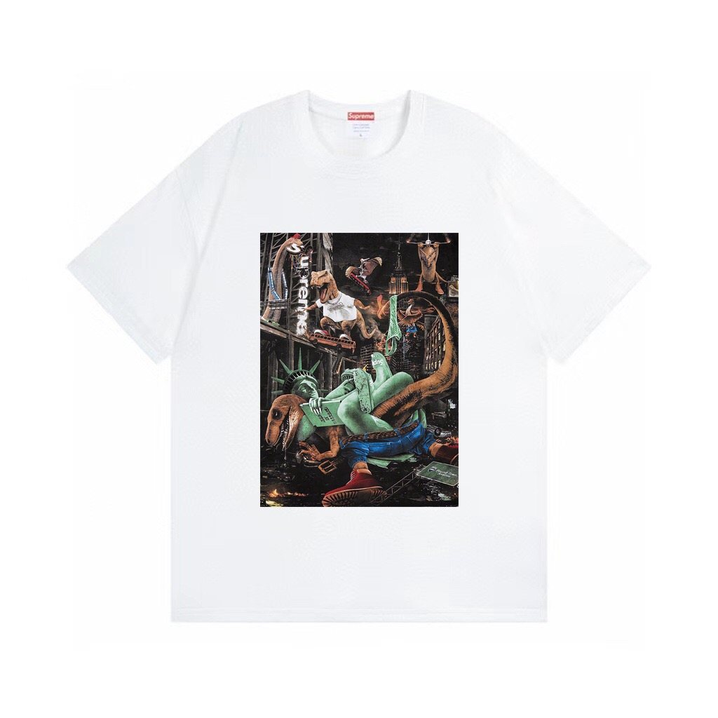 Supreme T-Rex Statue Graphic Short-Sleeve T-Shirt
