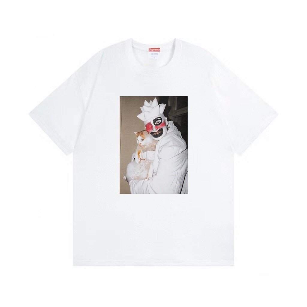 Supreme Clown Cat Graphic T-Shirt