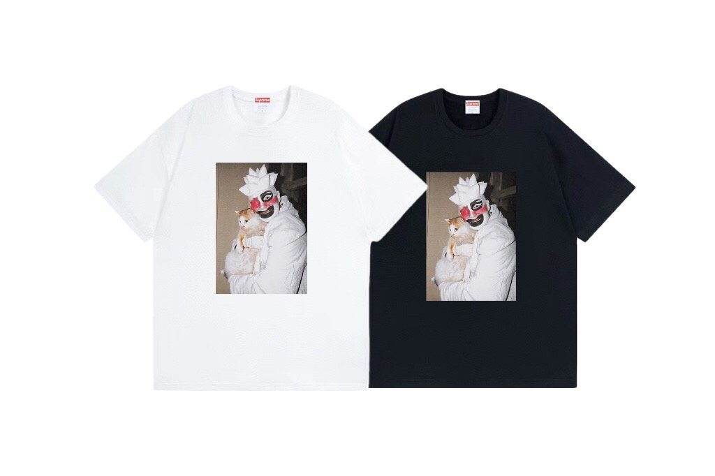 Supreme Clown Cat Graphic T-Shirt