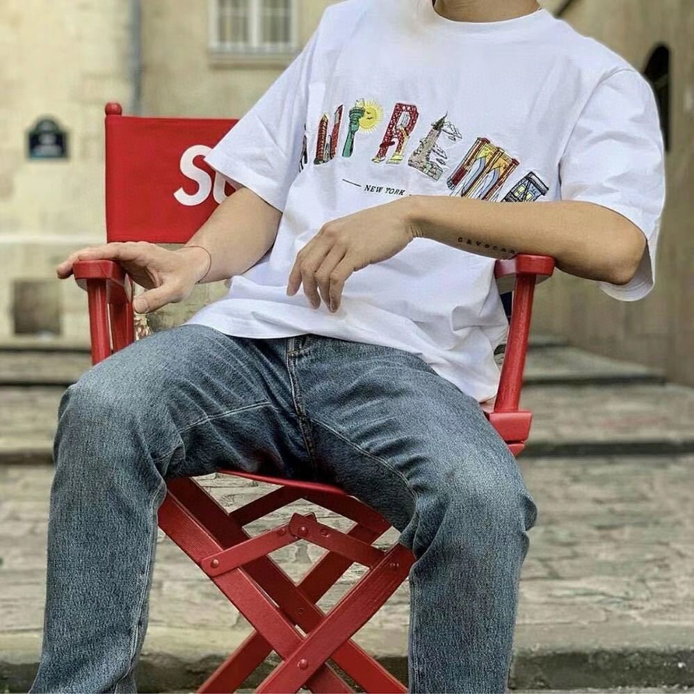 Supreme Multicolor Wordmark Short-Sleeve T-Shirt