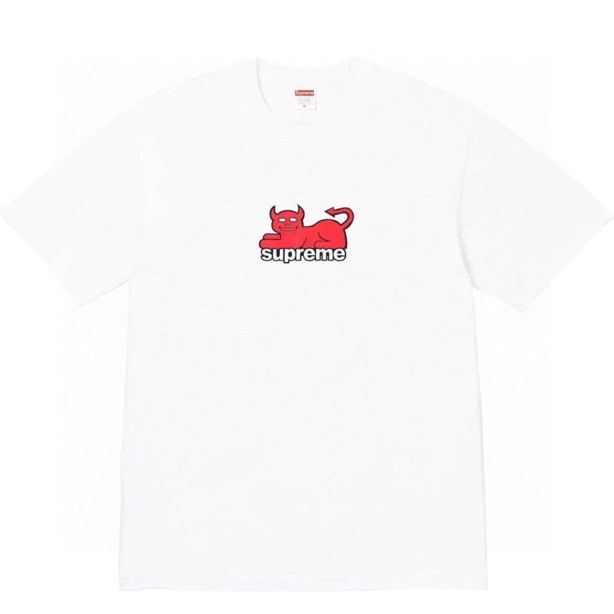 Supreme Devil Cat Graphic Short-Sleeve T-Shirt