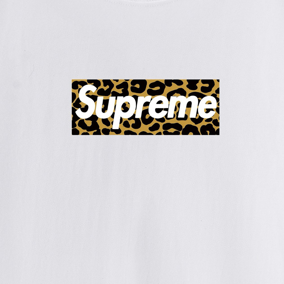 Supreme Shanghai Leopard Graphic T-Shirt