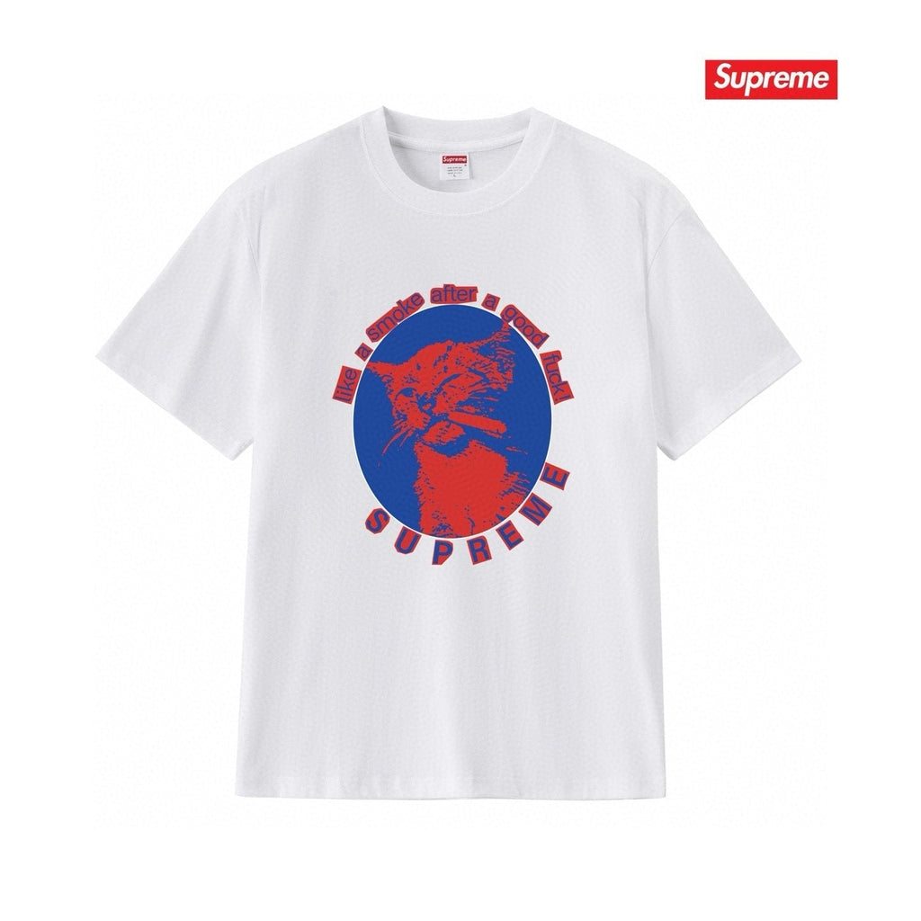 Supreme Cat Smoke Graphic T-Shirt