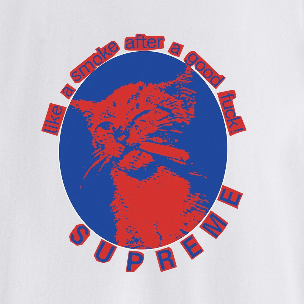 Supreme Cat Smoke Graphic T-Shirt