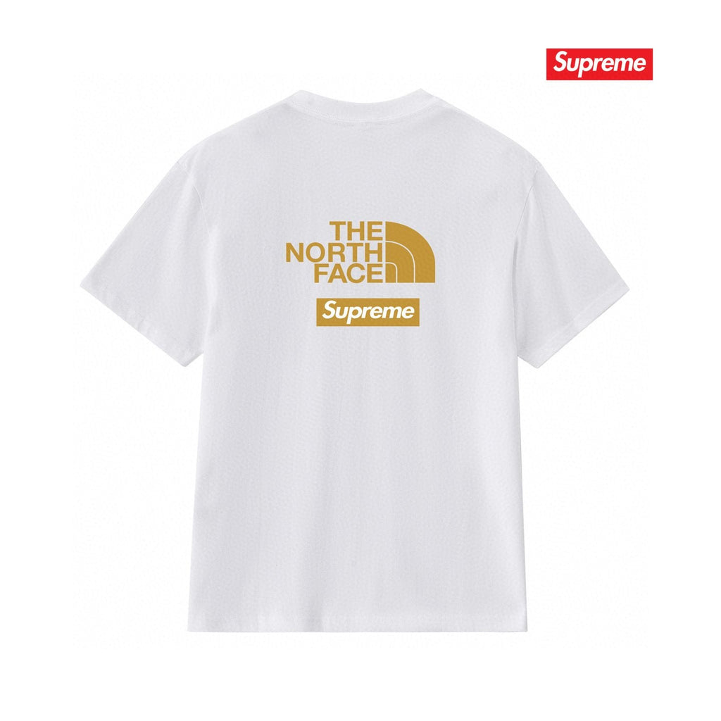 Supreme Gold Mountain Logo Graphic Short-Sleeve T-Shirt
