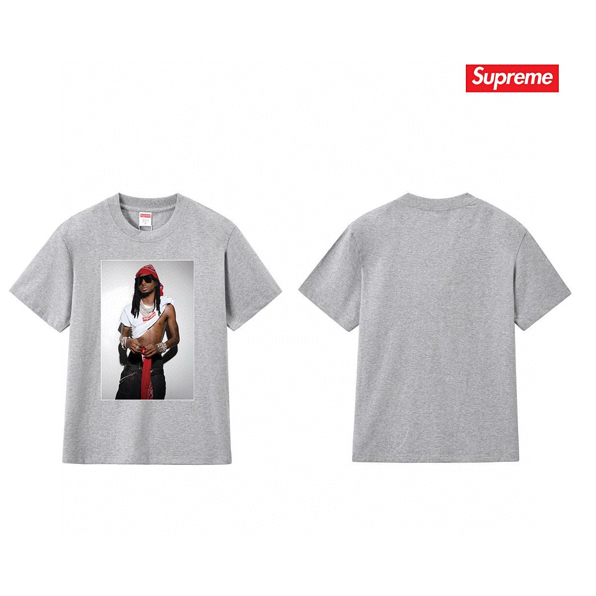 Supreme Playbi Caarti Portrait Graphic T-Shirt
