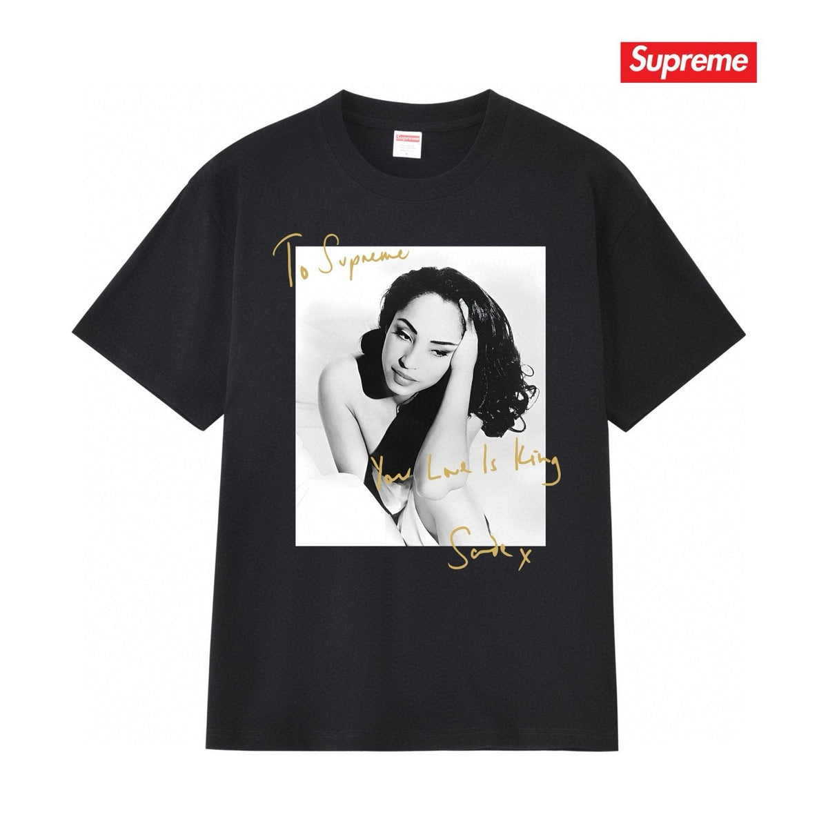 Supreme Sade Portrait Graphic T-Shirt