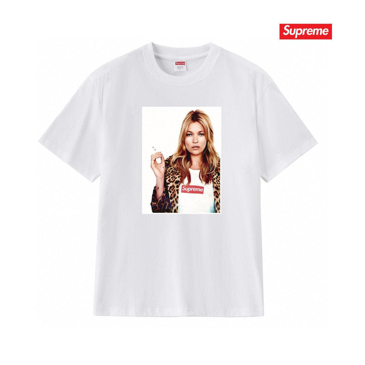 Supreme Kate Moss Portrait Graphic T-Shirt