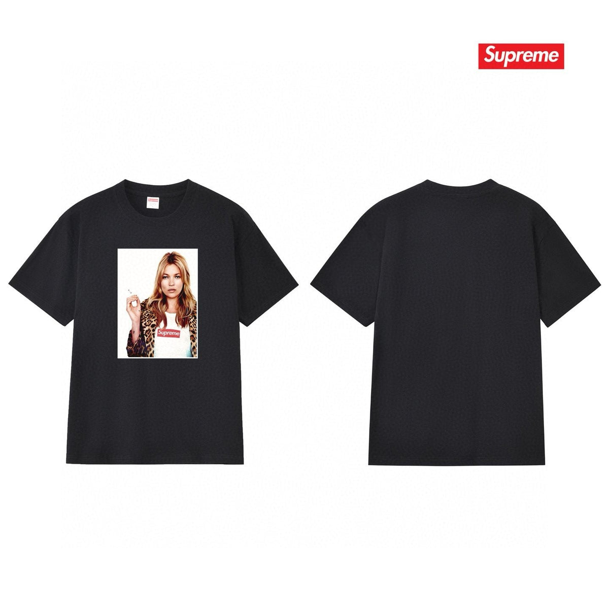 Supreme Kate Moss Portrait Graphic T-Shirt