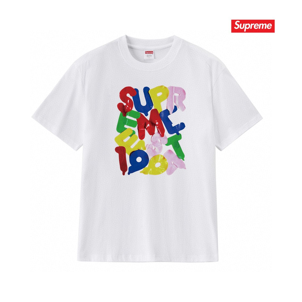 Supreme Colorful Letter Graphic T-Shirt