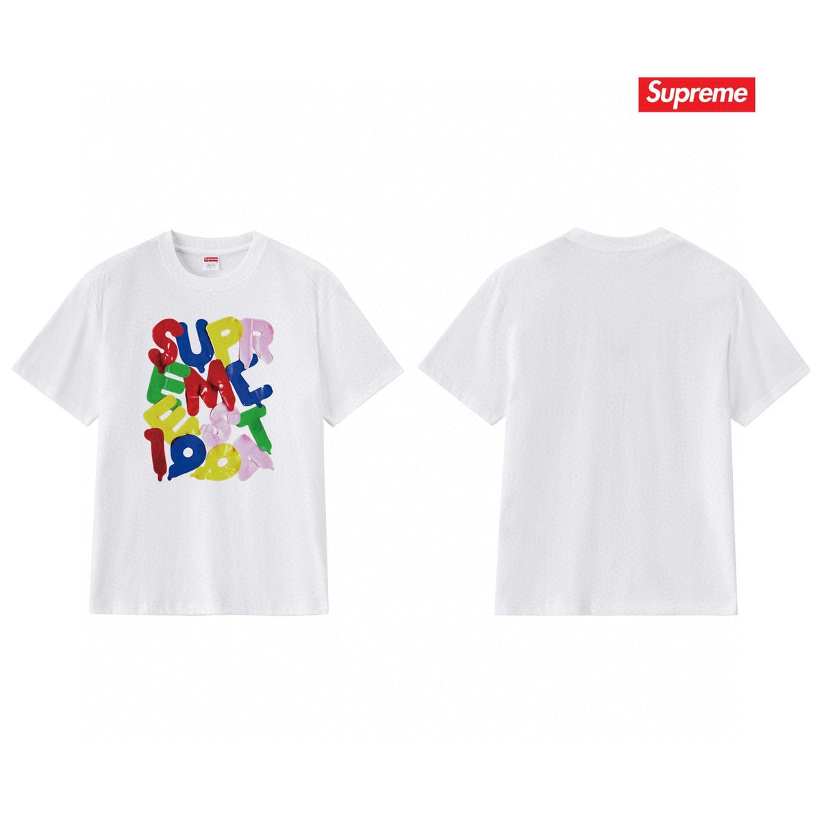 Supreme Colorful Letter Graphic T-Shirt