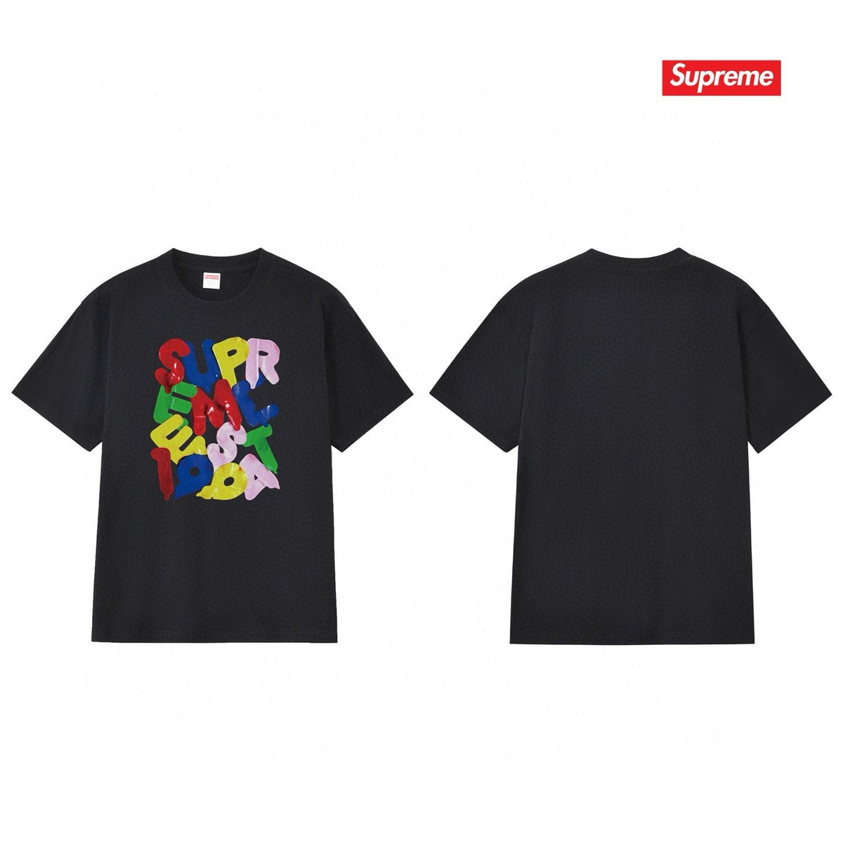 Supreme Colorful Letter Graphic T-Shirt