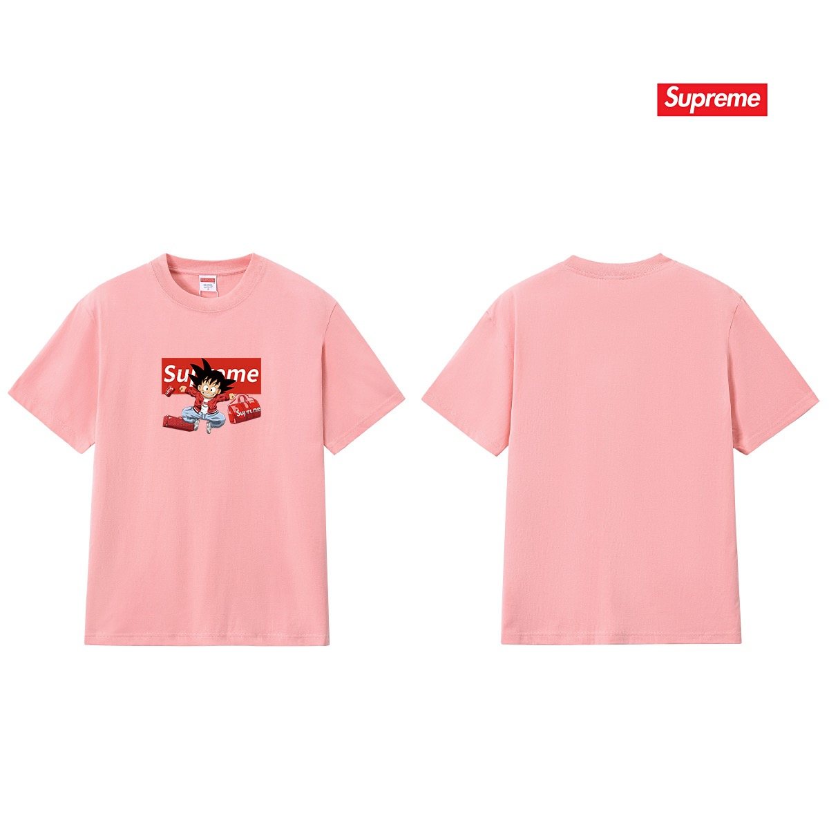 Supreme Anime Graphic Short-Sleeve T-Shirt