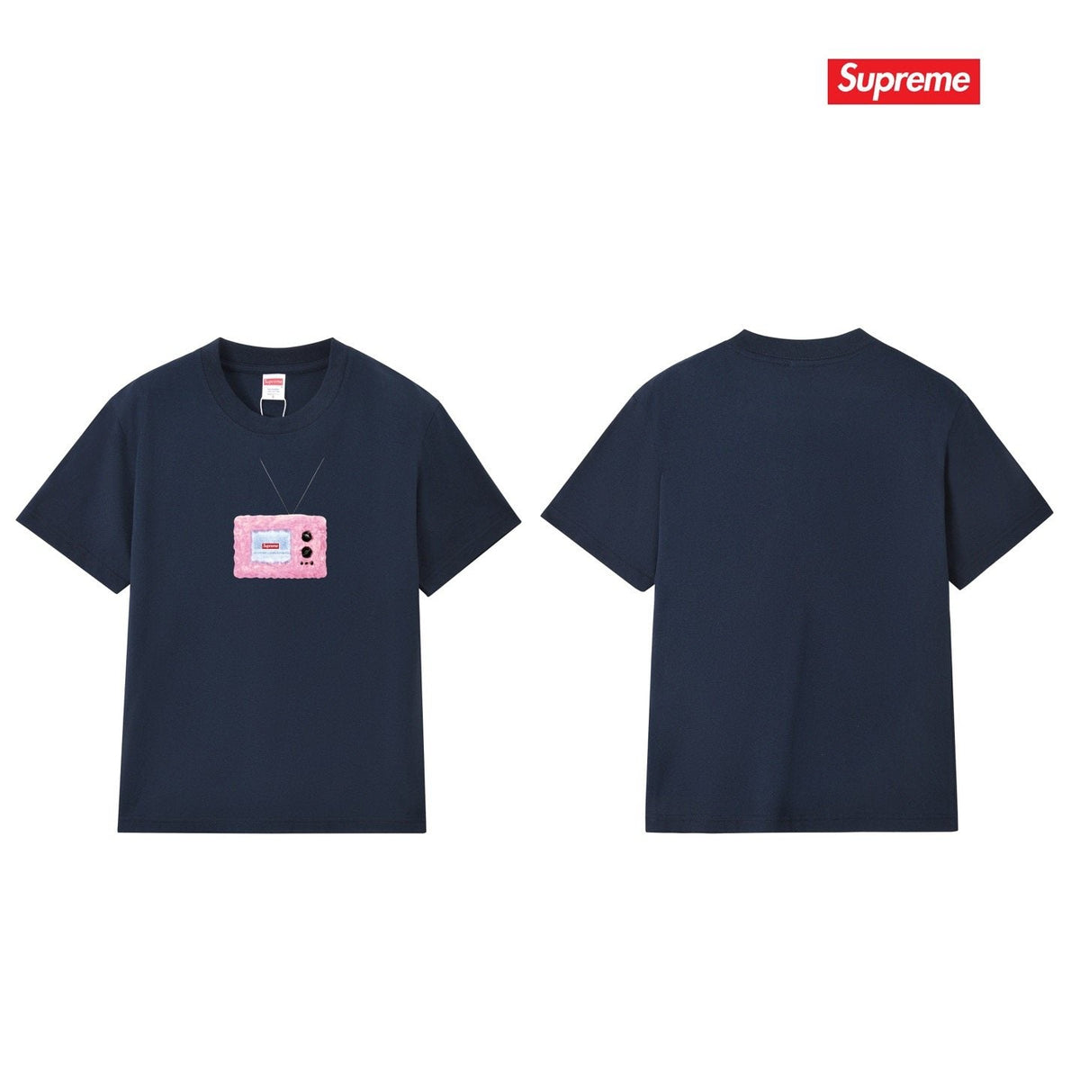 Supreme Pink TV Graphic T-Shirt