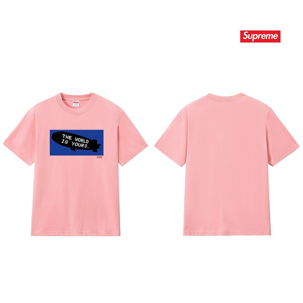 Supreme Blue Rectangle Brush Graphic T-Shirt