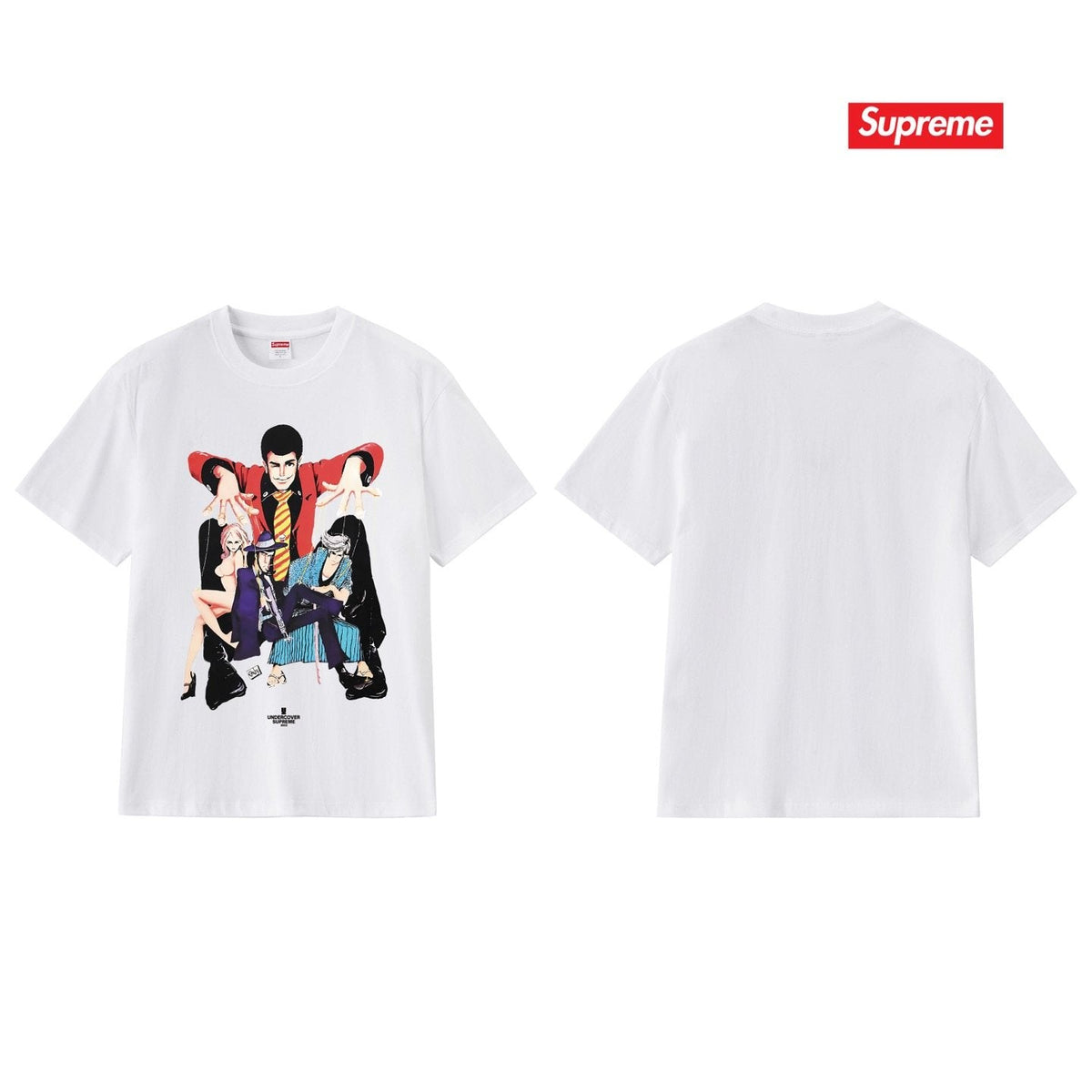 Supreme Anime Character Graphic T-Shirt