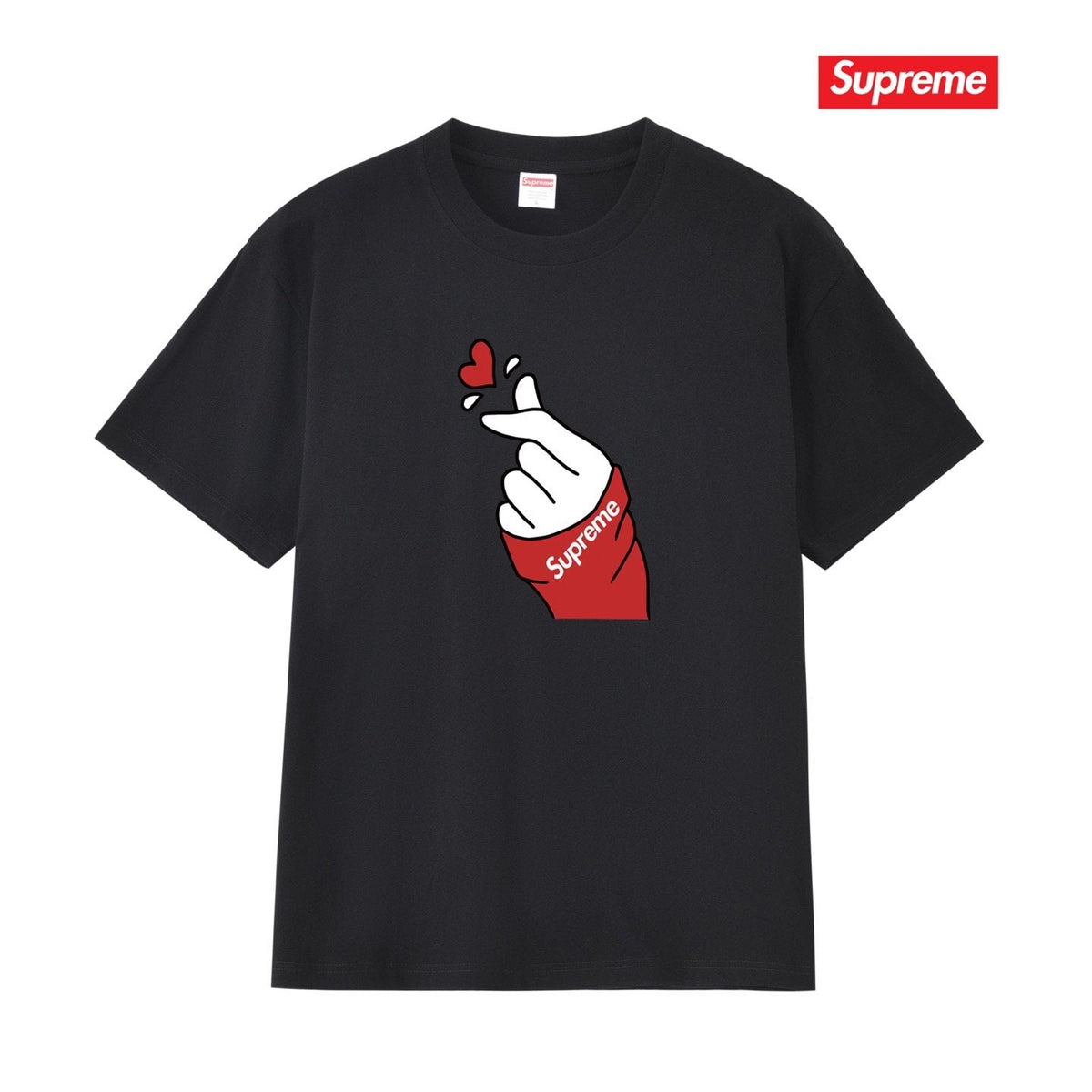 Supreme Finger Heart Graphic T-Shirt