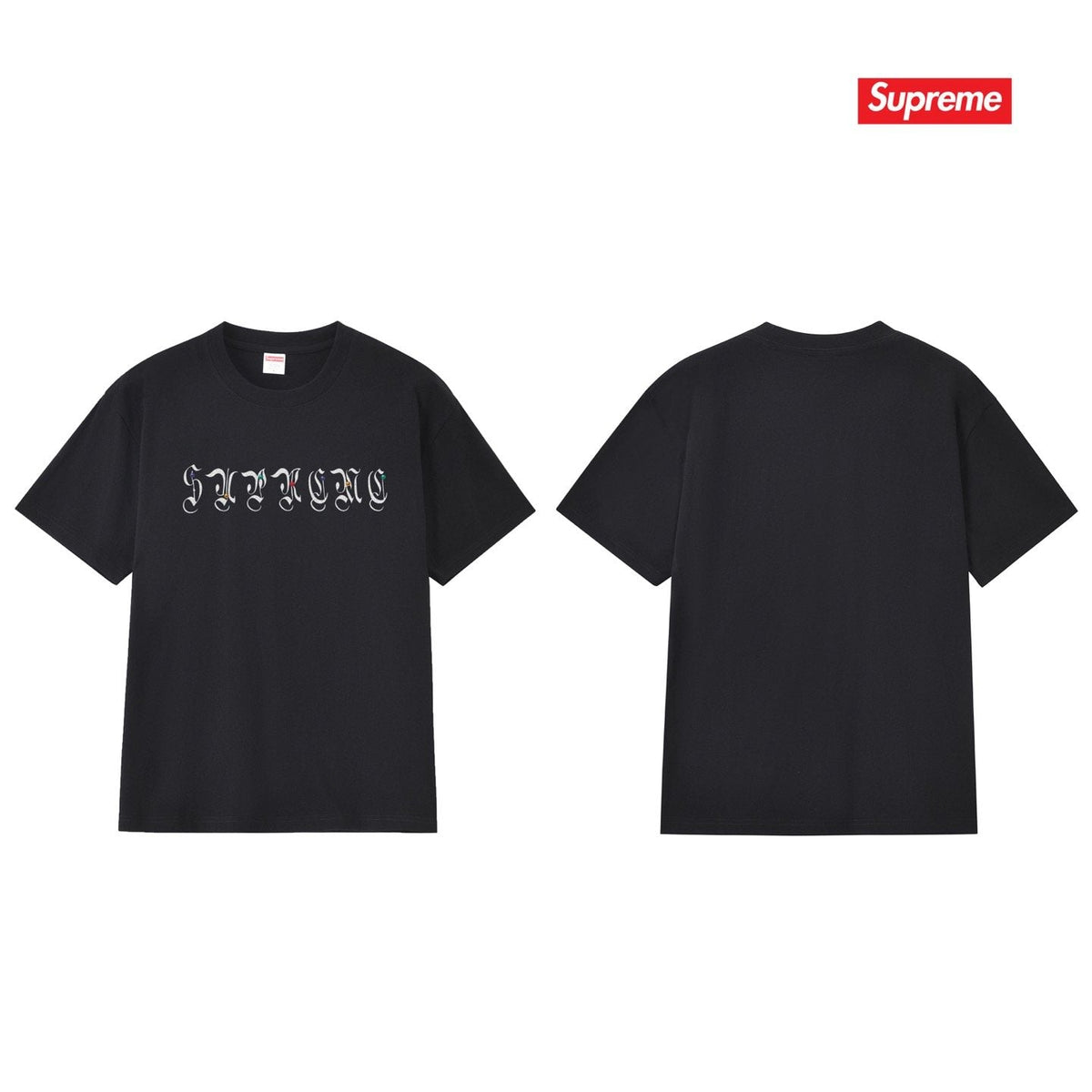 Supreme Gothic Wordmark Short-Sleeve T-Shirt