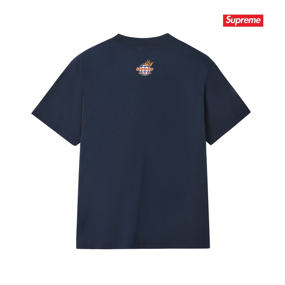 Supreme Flame Globe Graphic Short-Sleeve T-Shirt