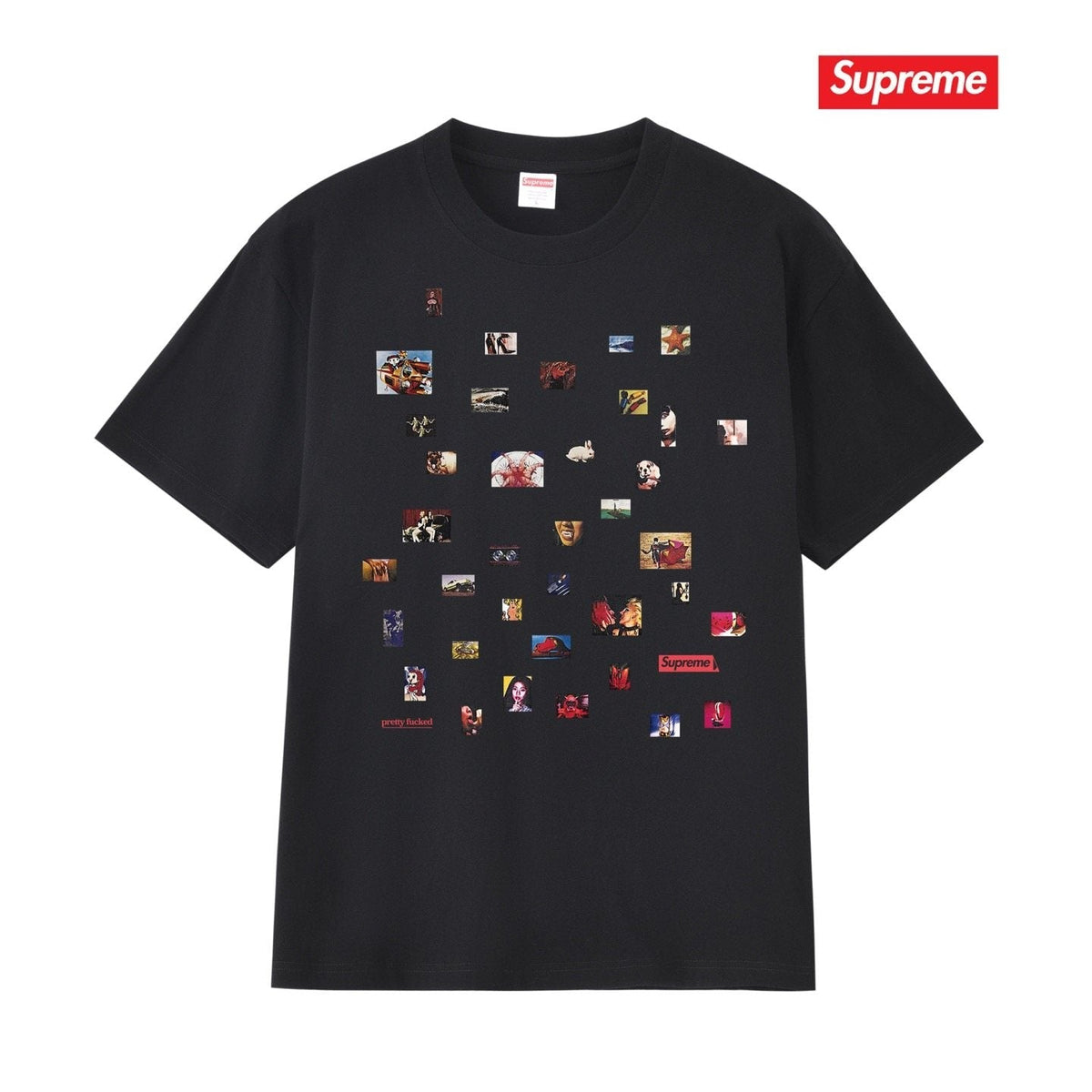 Supreme Photo Collage Graphic T-Shirt