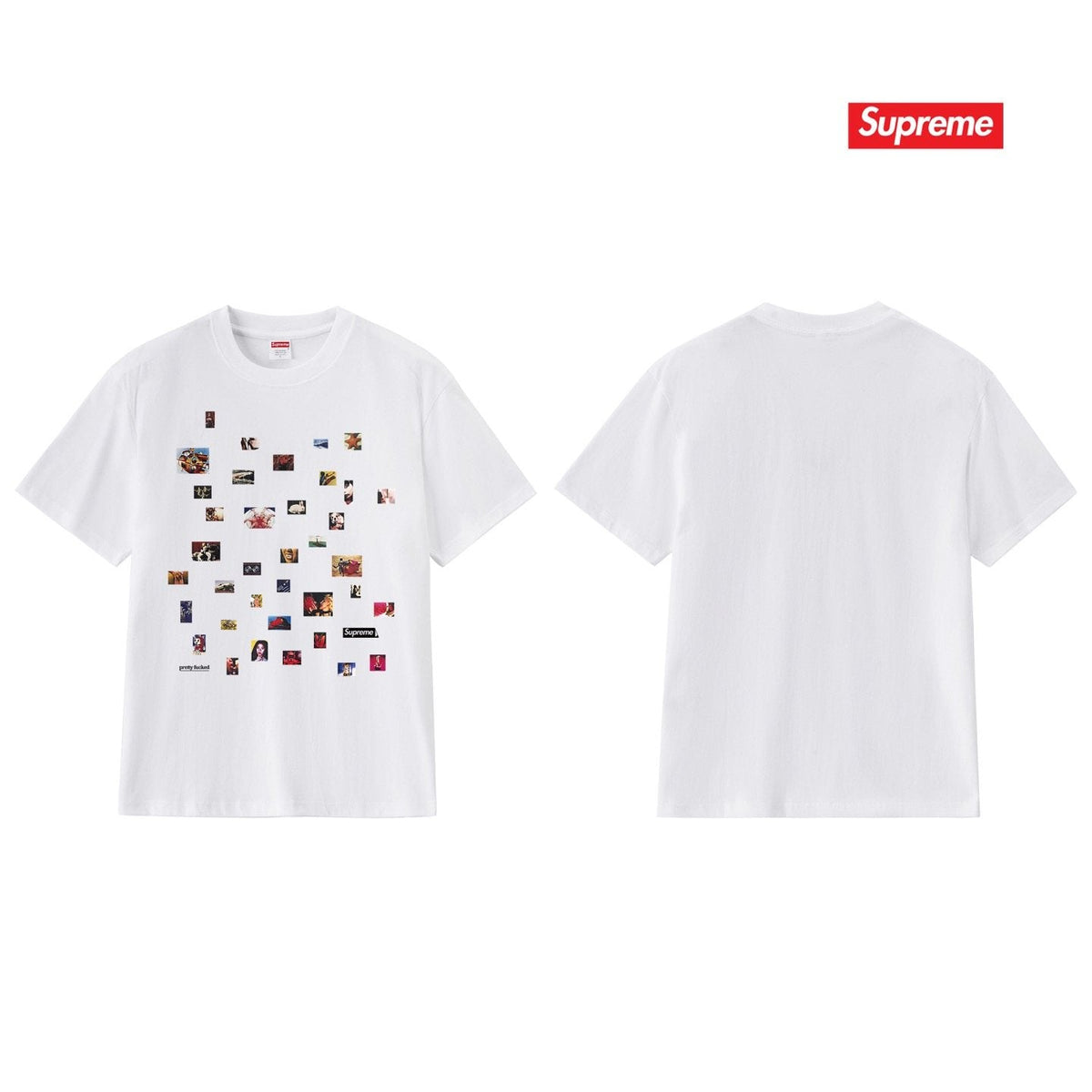Supreme Photo Collage Graphic T-Shirt
