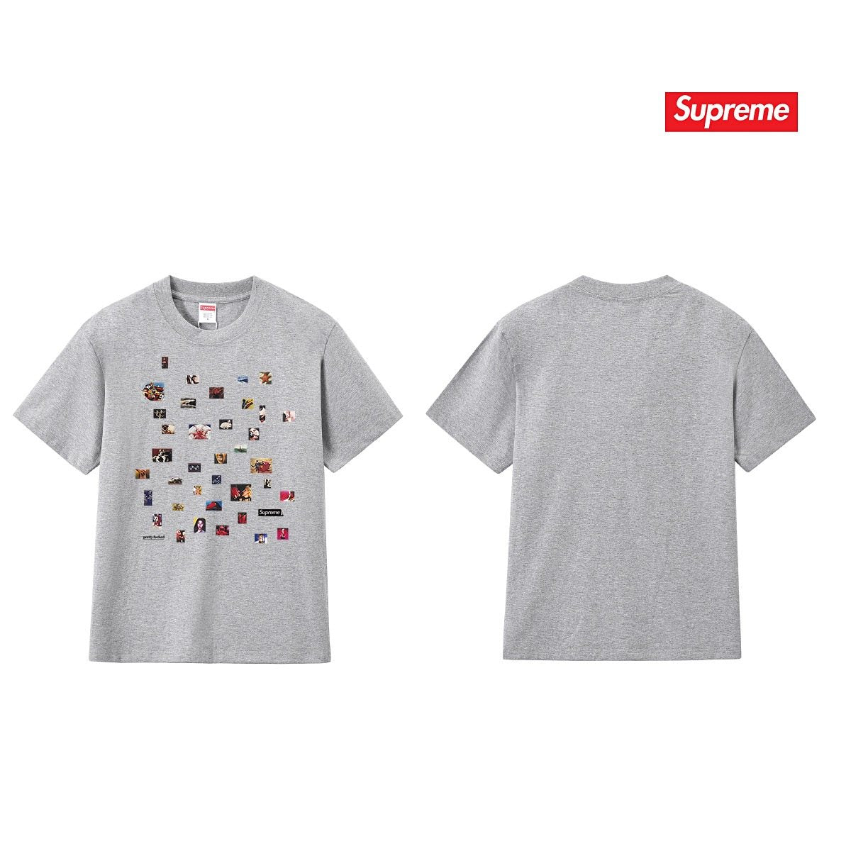 Supreme Photo Collage Graphic T-Shirt