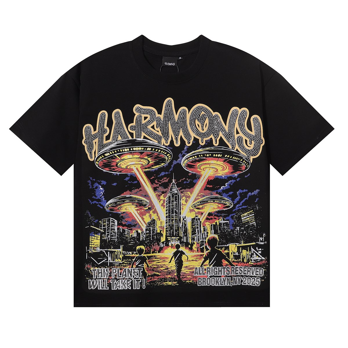 HARMONY UFO City Graphic Short-Sleeve T-Shirt