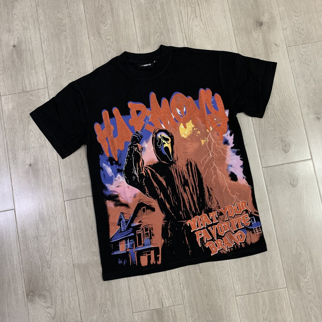 HARMONY Horror Graphic Short-Sleeve T-Shirt