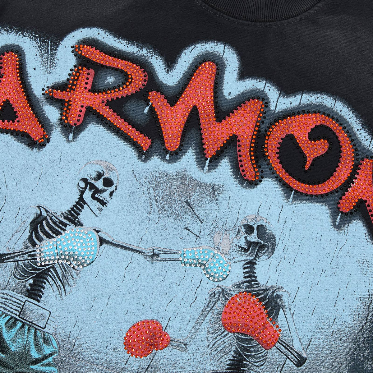 HARMONY Boxing Skeleton Graphic T-Shirt