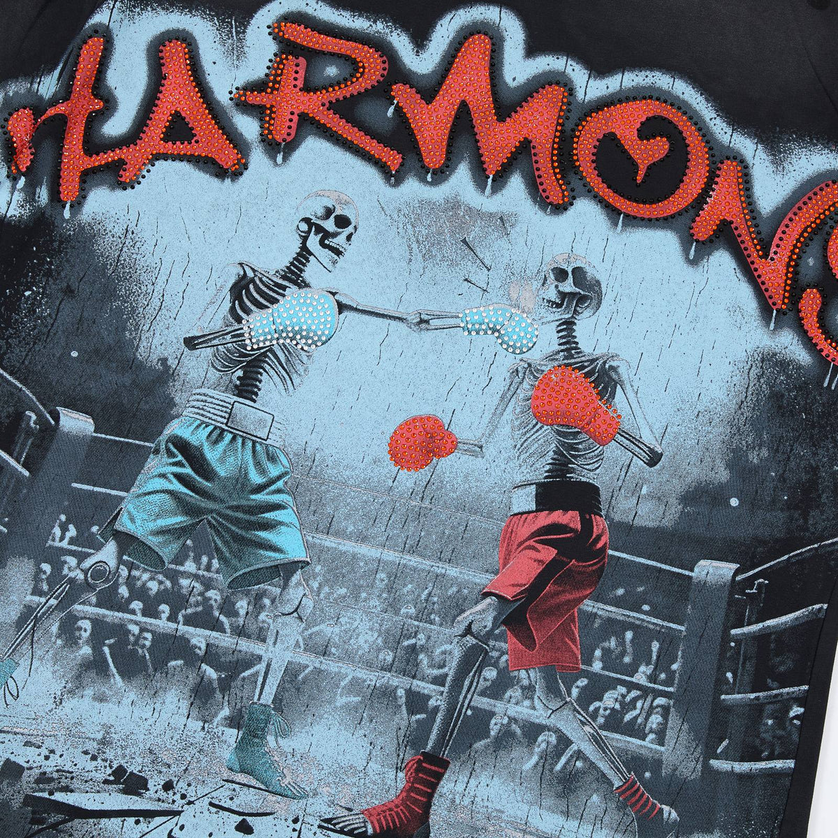 HARMONY Boxing Skeleton Graphic T-Shirt