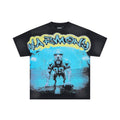 HARMONY Football Graphic Raw-Edge T-Shirt