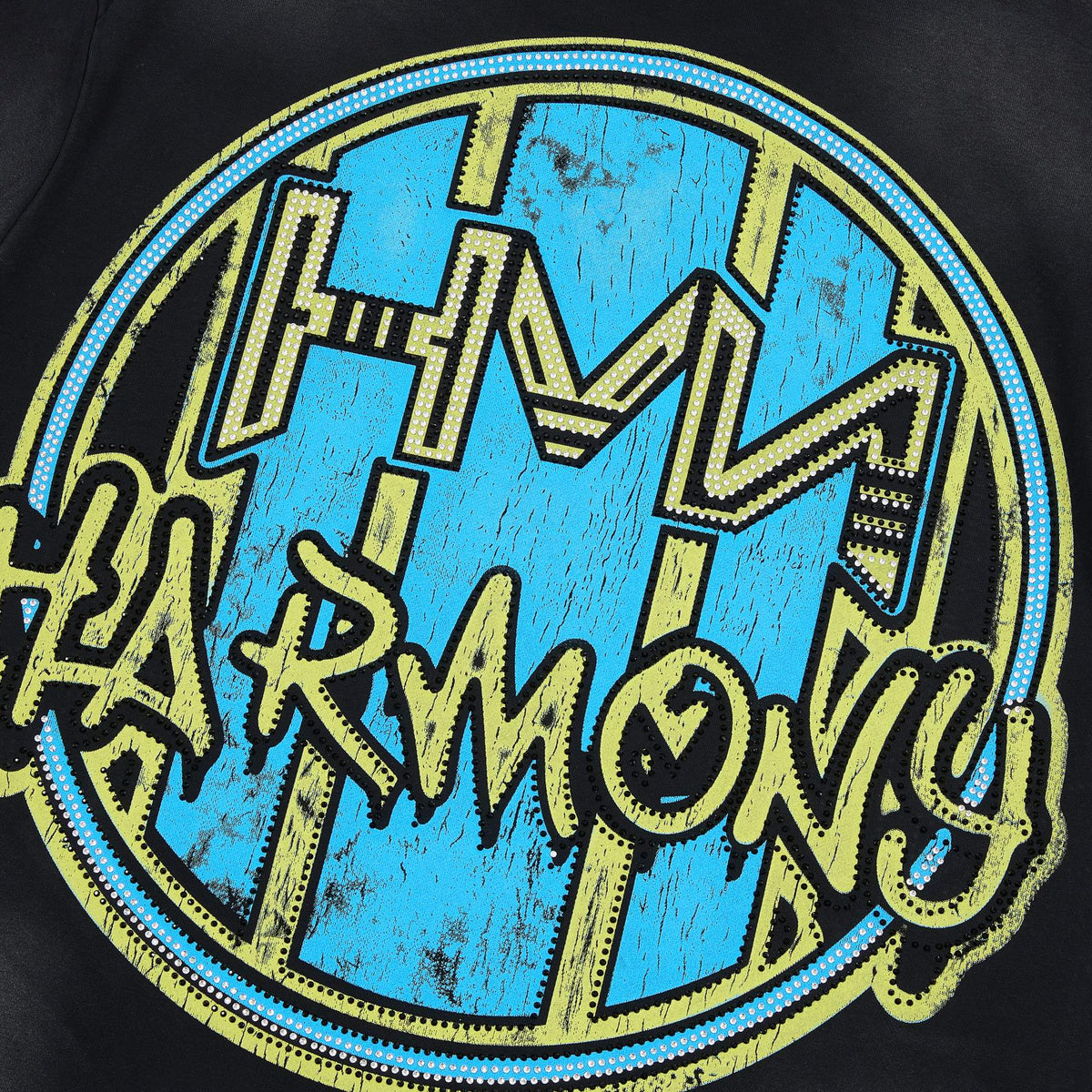 HARMONY Football Graphic Raw-Edge T-Shirt