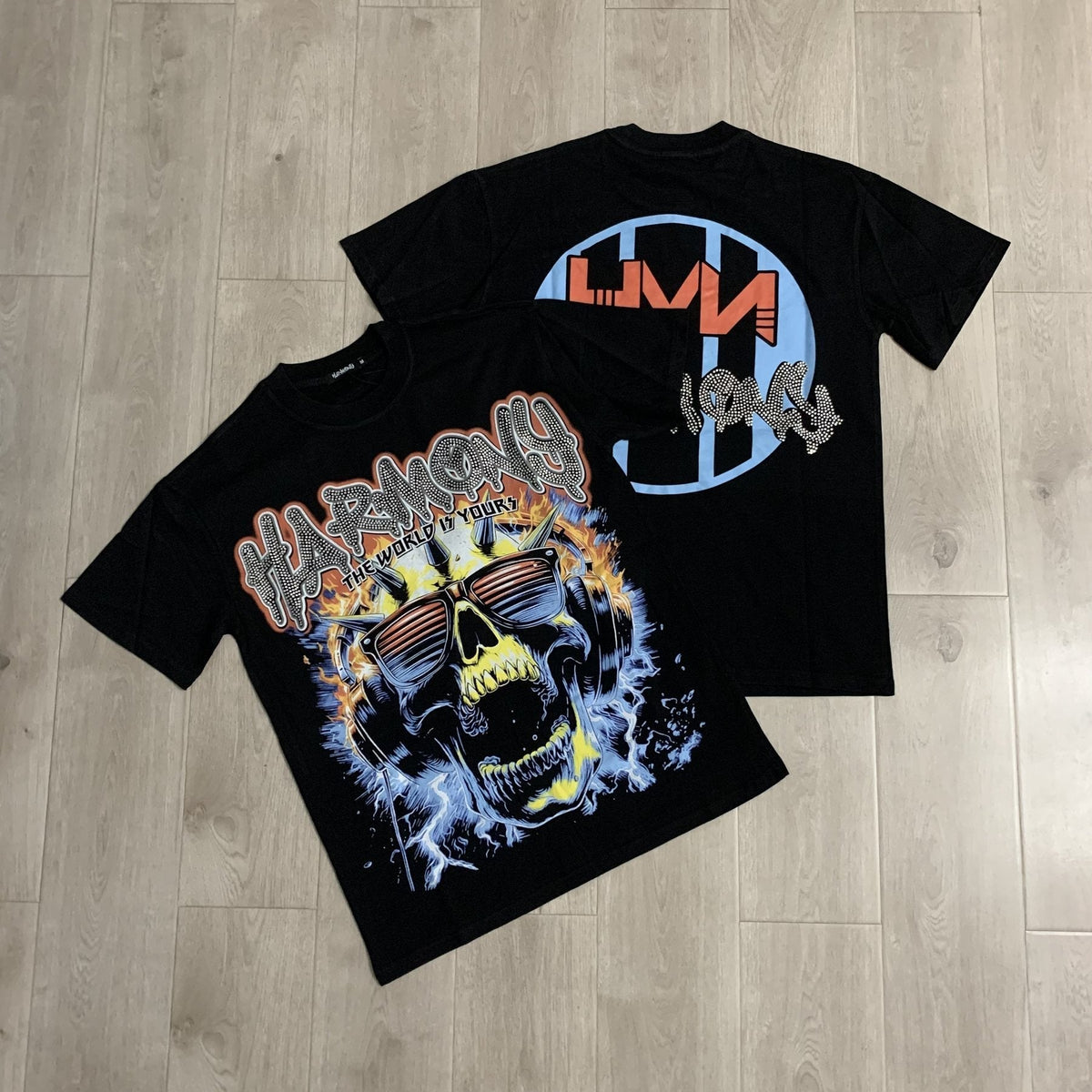 HARMONY Skull Graphic Short-Sleeve T-Shirt