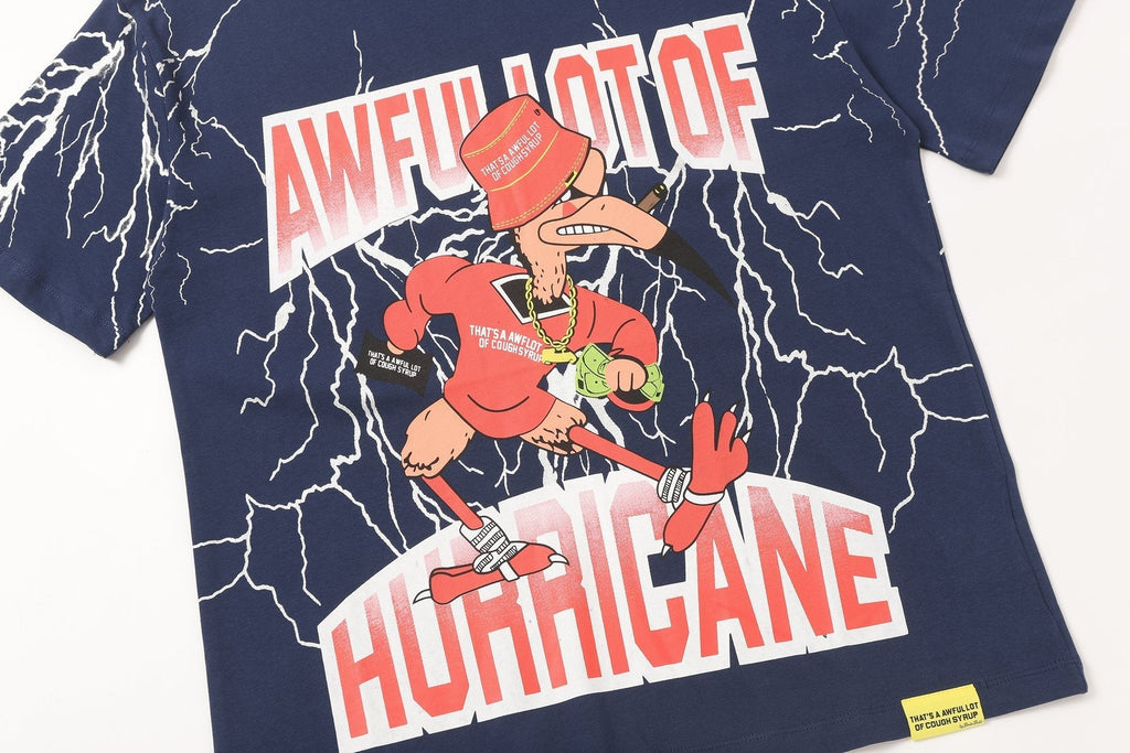 THAT'S A AWFUL LOT OF COUGH SYRUP Lightning Cartoon Graphic T-Shirt