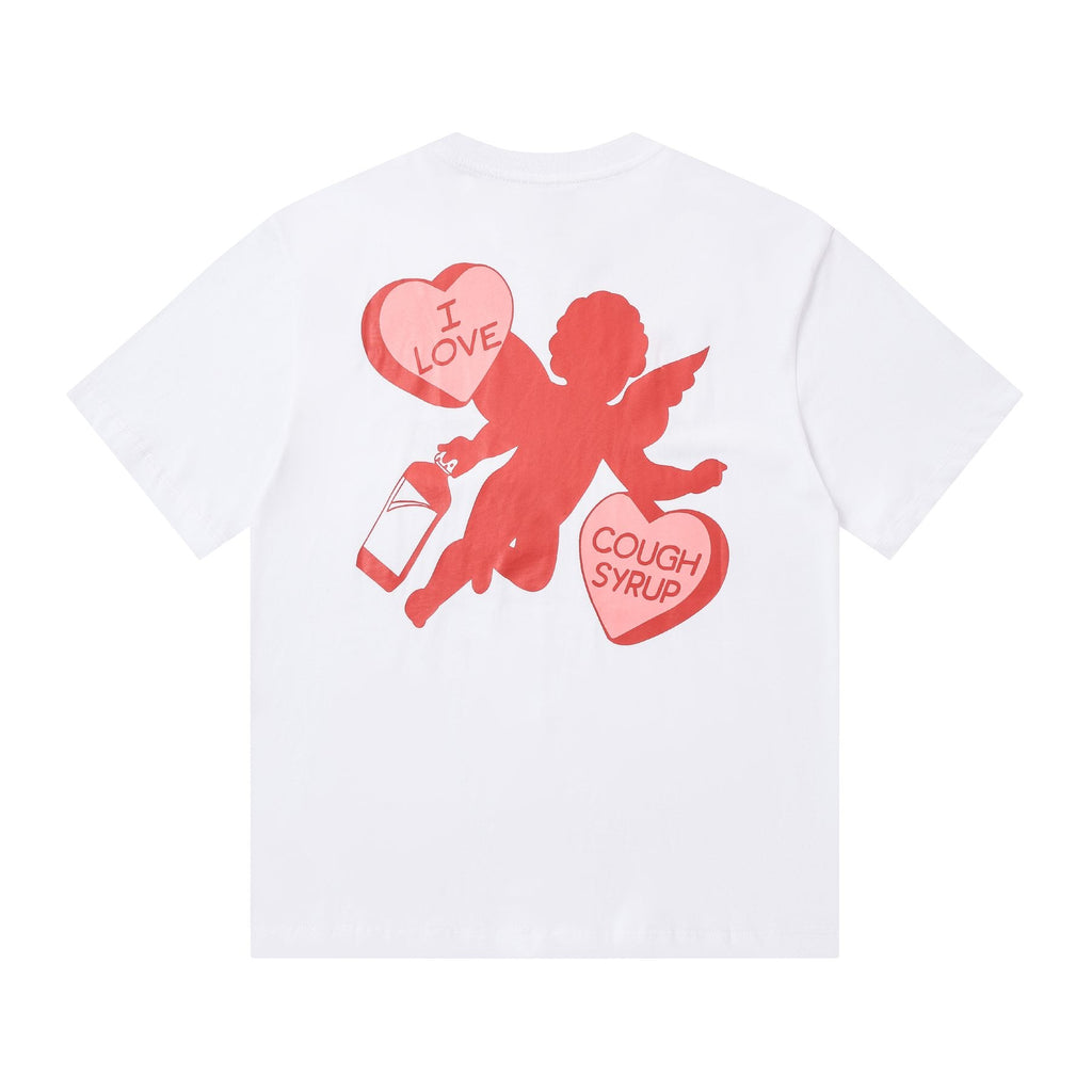 THAT'S A AWFUL LOT OF COUGH SYRUP Cupid Heart Graphic T-Shirt
