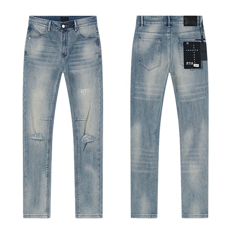 R+A Light Blue Distressed Jeans