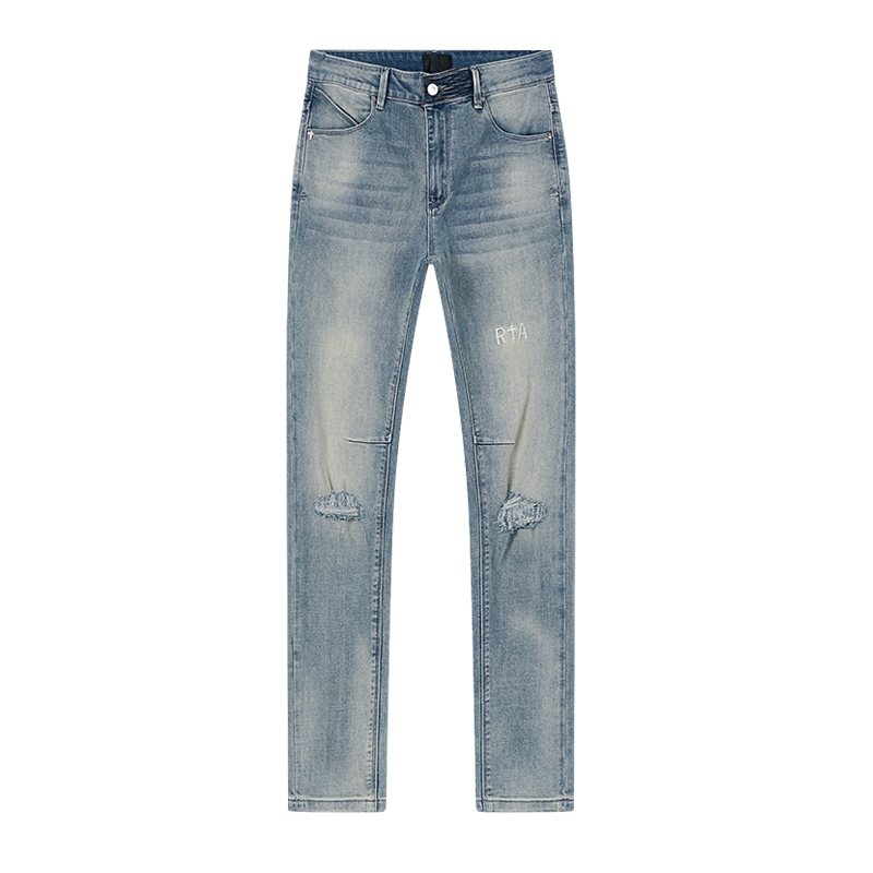 R+A Light Blue Distressed Jeans