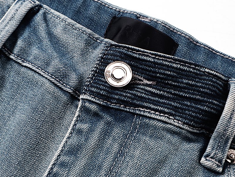 R+A Light Blue Distressed Jeans