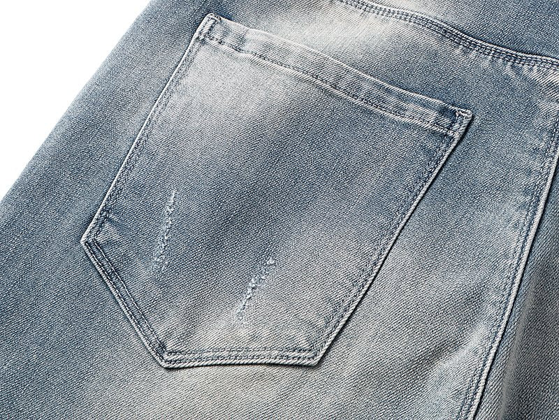R+A Light Blue Distressed Jeans