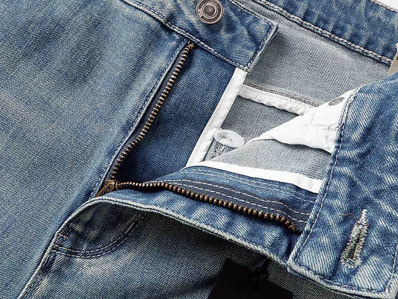 R+A Light Blue Lettered Jeans