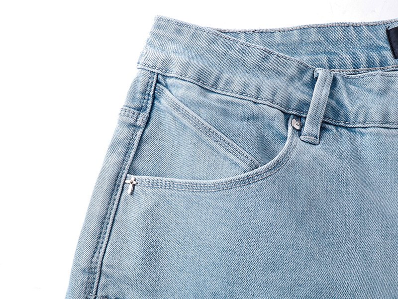 R+A Light Blue Washed Denim Jeans