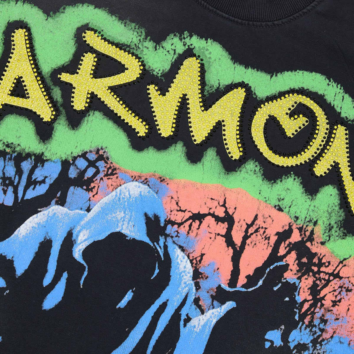 HARMONY Raw-Edge Graphic T-Shirt