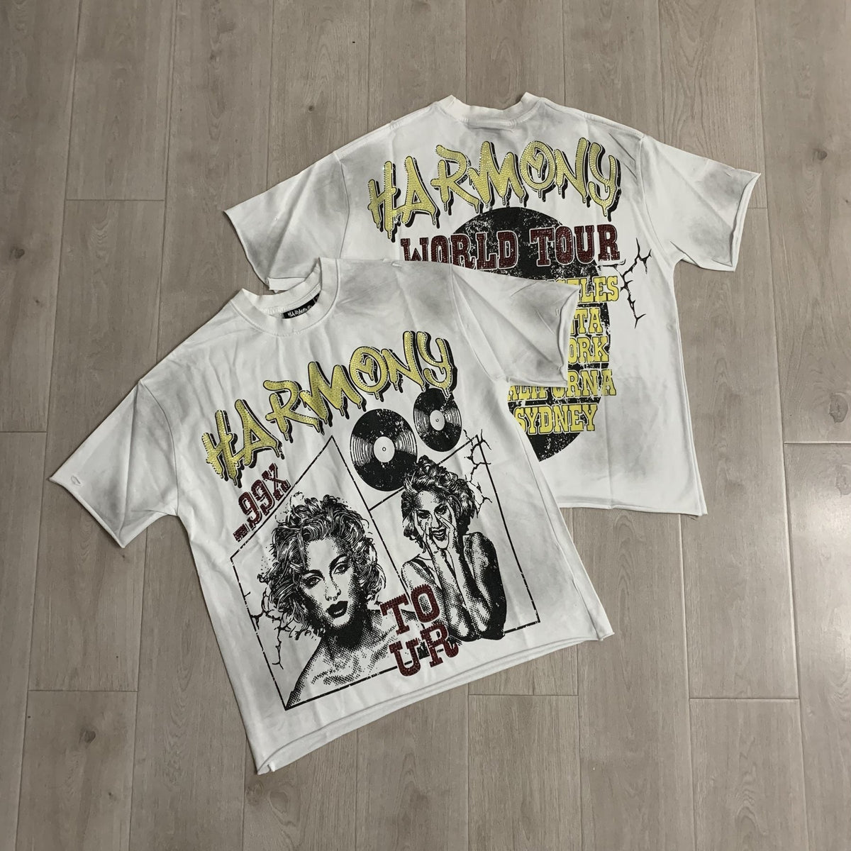 HARMONY Tour Graphic Raw-Edge T-Shirt