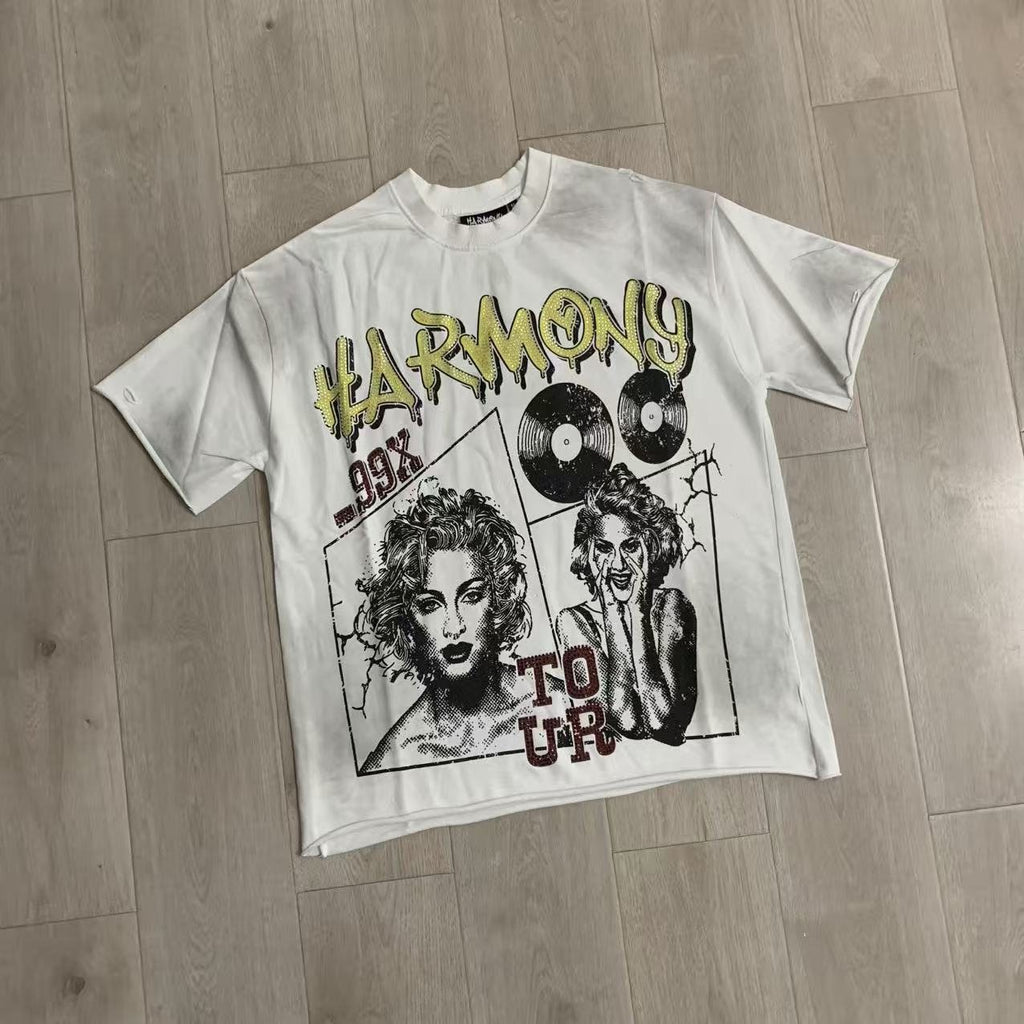 HARMONY Tour Graphic Raw-Edge T-Shirt