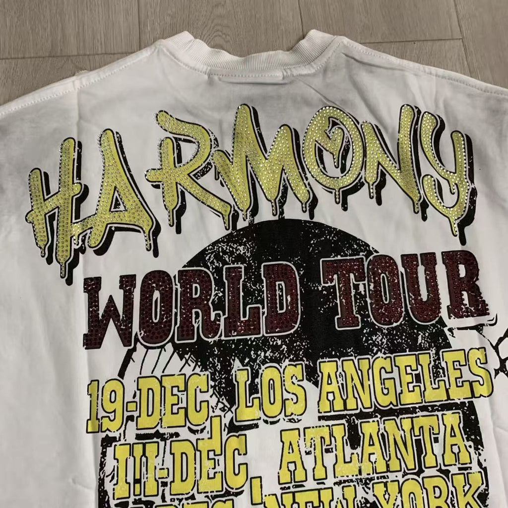 HARMONY Tour Graphic Raw-Edge T-Shirt