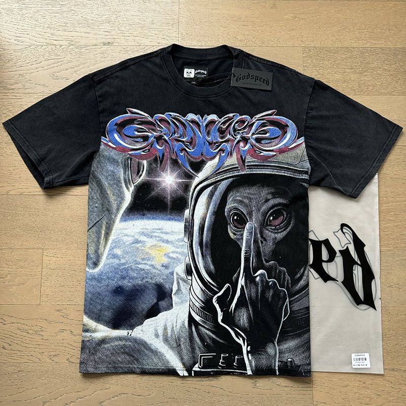 Godspeed Astronaut Graphic T-Shirt